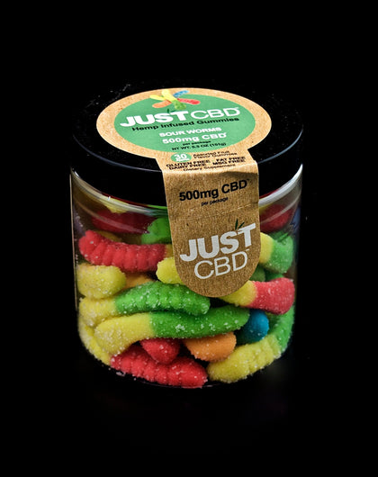 JUST CBD-GUMMIES-500MG | SOUR WORMS BEARS | WHOLESALE GLASS PIPE-94