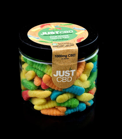 JUST CBD-GUMMIES-1000MG | SOUR WORMS BEARS | WHOLESALE GLASS PIPE-61